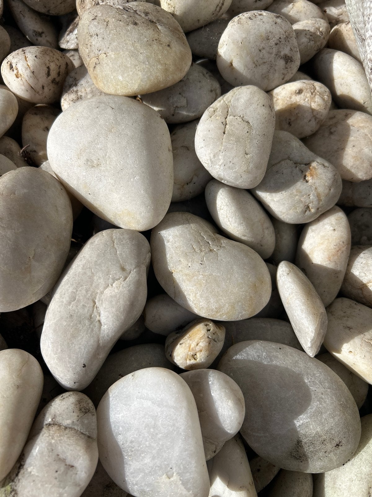 Witte Beach Pebbles Sierstenen - 25 kg, Tuin en Terras, Grind, Keien en Split, Ophalen, Gebruikt, Overige typen