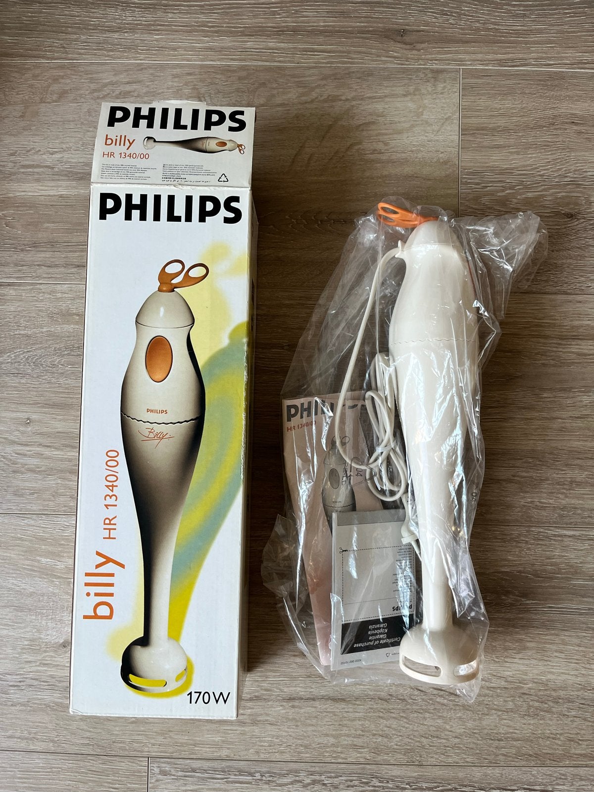 Philips Billy HR 1340/00 Staafmixer 170W - Collectors item, Ophalen of Verzenden, Nieuw, Blender