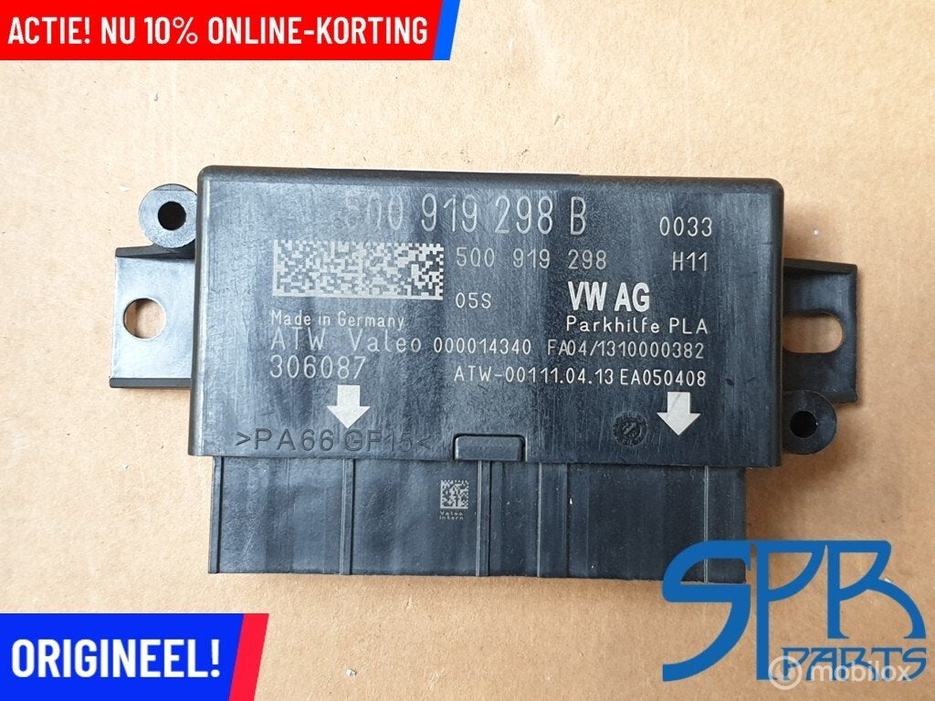 5Q0919298B Pla PDC INPARKEERHULP PARKEERSENSOR MODULE A3 8V, Auto-onderdelen, Audi, Gebruikt, Audi, Ophalen of Verzenden