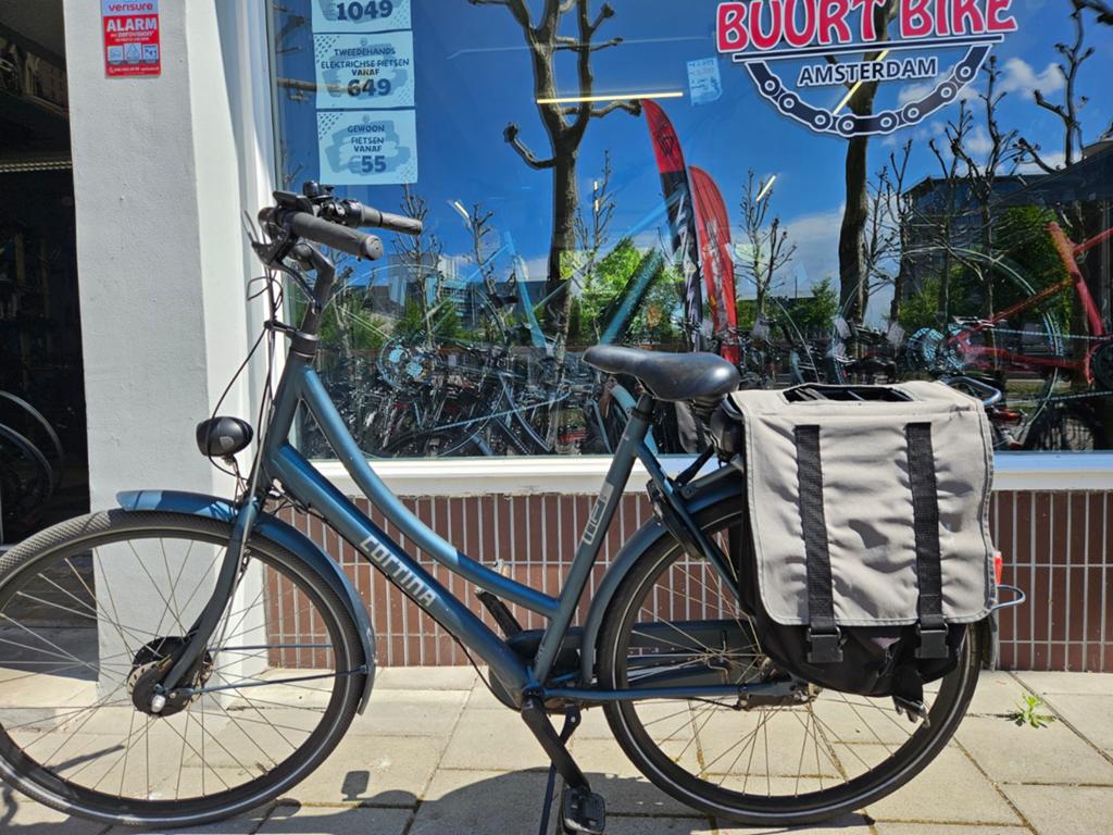 Cortina U1 E-Bike Donker Groen Dames, Gebruikt, Aluminium, 57 tot 61 cm, Dames