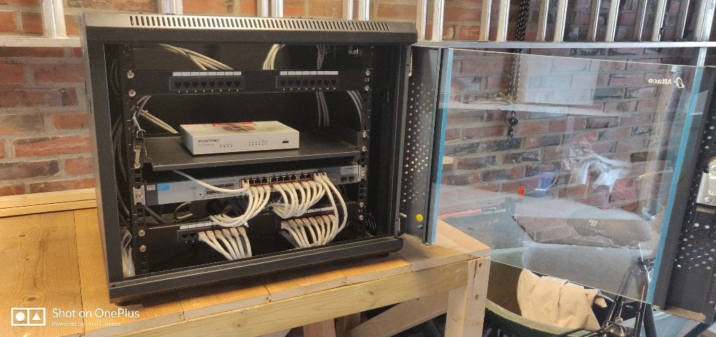 Patchkast 9U Alfaco 60*50*45 (b*h*d), Ophalen, Zo goed als nieuw, Glas, Plaatstaal