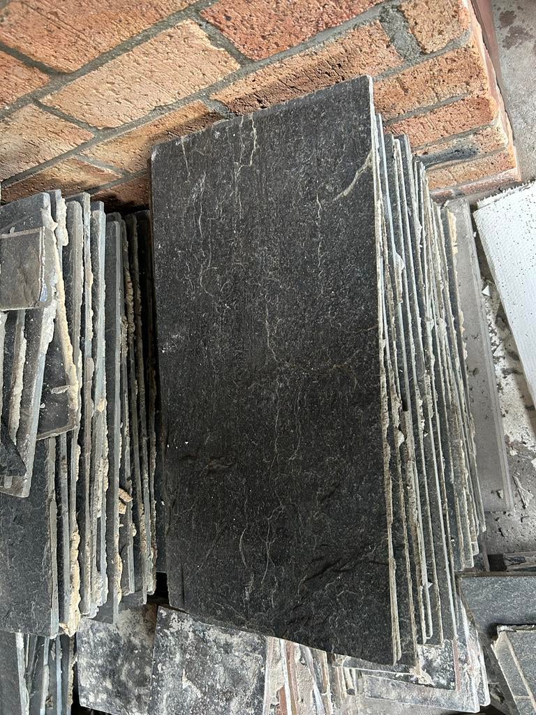 Leisteen tegels 20m2, 30x15 cm - Gratis af te halen, Ophalen, Overige materialen, Gebruikt, Minder dan 20 cm