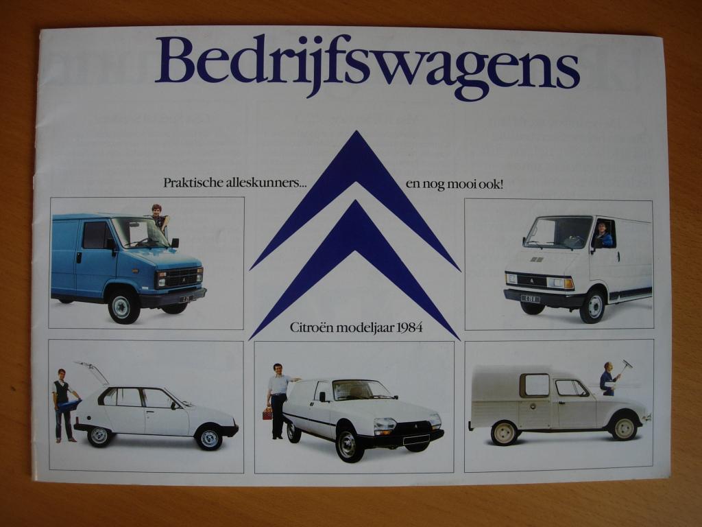 Citroen Bedrijfswagen Brochure 1984 Visa GSA Acadiane C25, Ophalen of Verzenden, Zo goed als nieuw, Citroën, Citroën