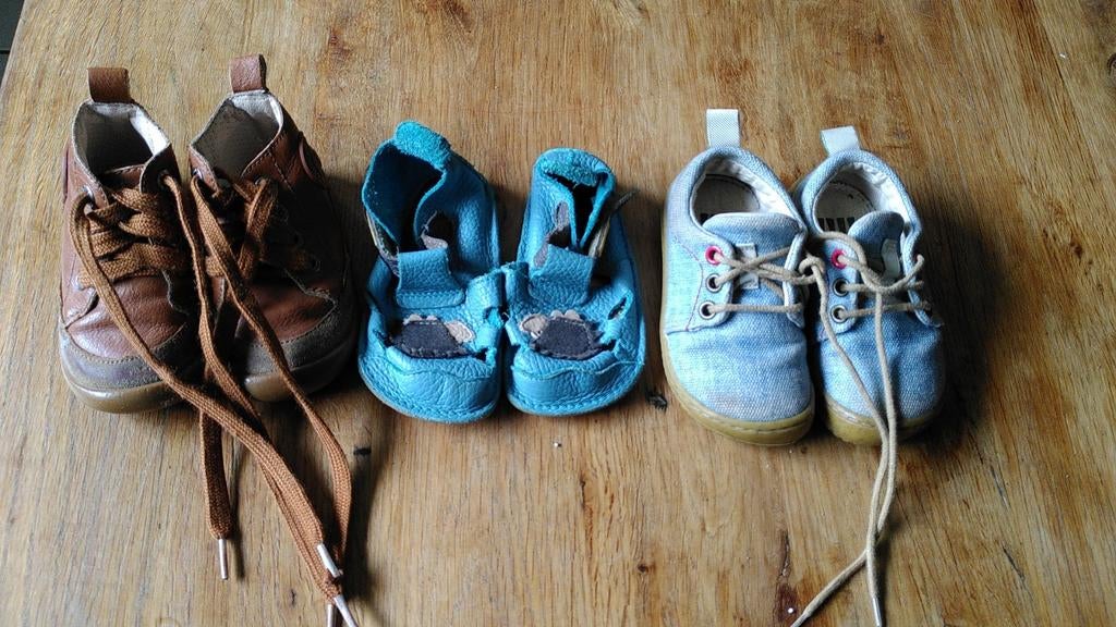 Barefoot schoenen, drie paar (maat 20&21), Gebruikt, Jongen of Meisje, Schoenen, Ophalen of Verzenden