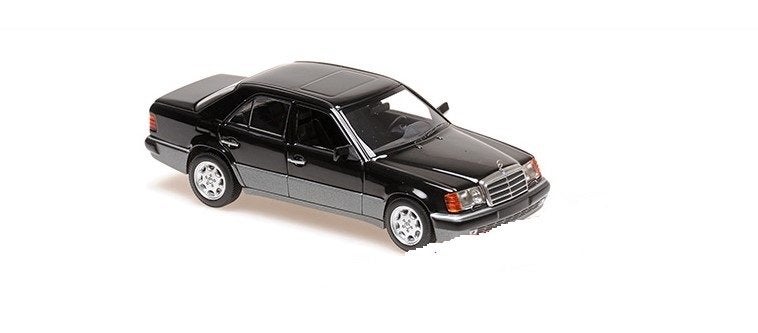Mercedes Benz 500E V8 (W124) 1992 zwart van Maxichamps 1:43, Hobby en Vrije tijd, Modelauto's | 1:43, Overige merken, Auto, Nieuw