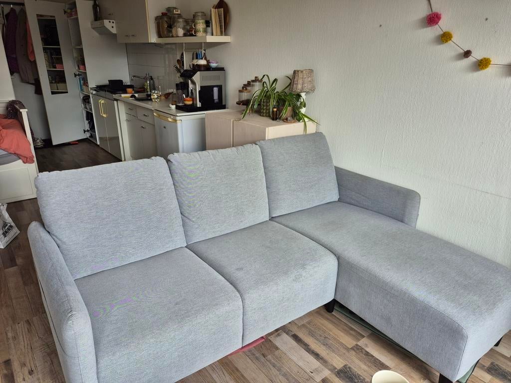 ANGERSBY Ikea grijze 3-zits hoekbank , Huis en Inrichting, Ophalen, 100 tot 125 cm, Hoekbank, Zo goed als nieuw
