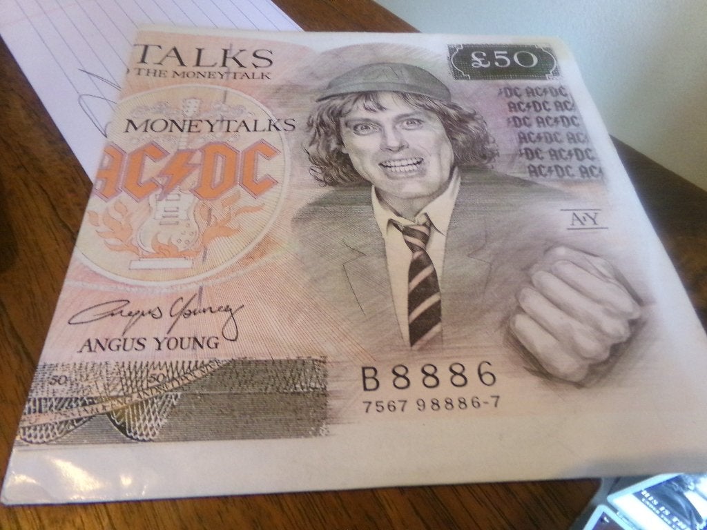 AC/DC – Moneytalks / Mistress For Christmas - 1990, Ophalen of Verzenden, Gebruikt, Overige genres