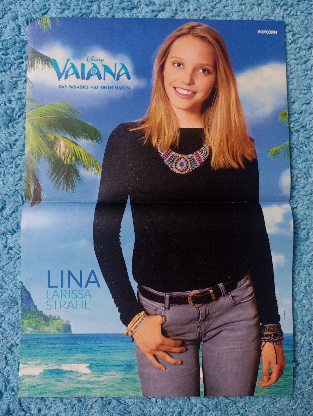 Disney Vaiana poster Lina Larissa Strahl, Rechthoekig Staand, Nieuw, Ophalen of Verzenden, A1 t/m A3