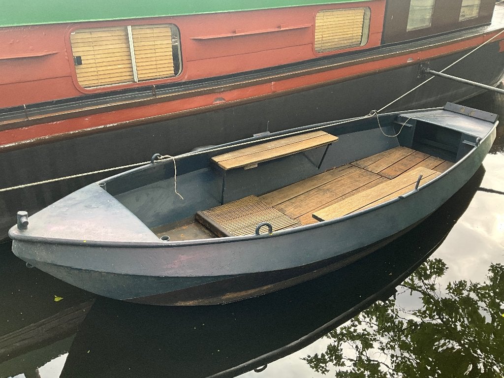 platbodem visbootje roeiboot grachtenboot opknapper bootje, Watersport en Boten, Roeiboten, Gebruikt, Staal, Geschikt voor motor