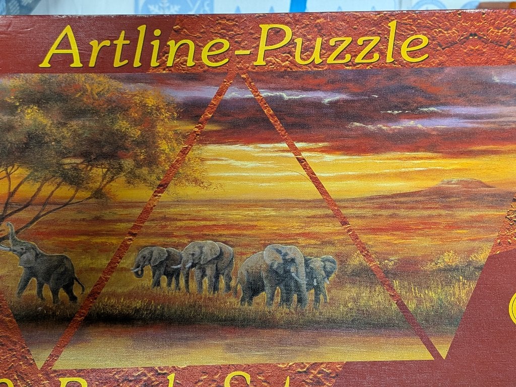 olifanten puzzel, Ophalen of Verzenden, 500 t/m 1500 stukjes, Zo goed als nieuw, Legpuzzel