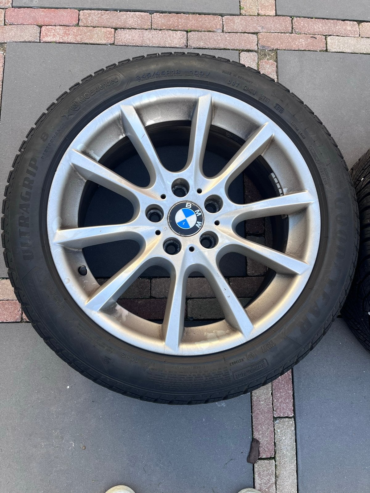 BMW 5 serie F10/F11 18" velgen met runflat winterbanden, Ophalen, 18 inch, Banden en Velgen, Winterbanden