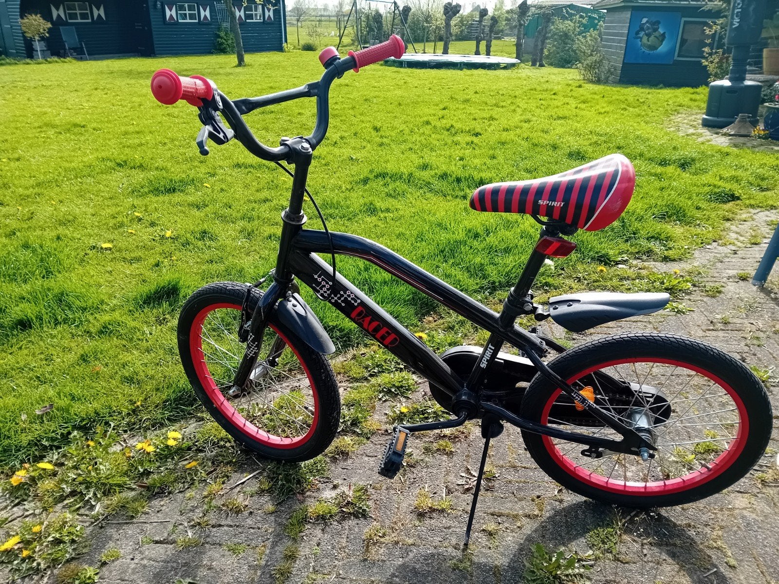 Prachtige kinderfiets 18 inch, Ophalen, Terugtraprem, Staal, Racer