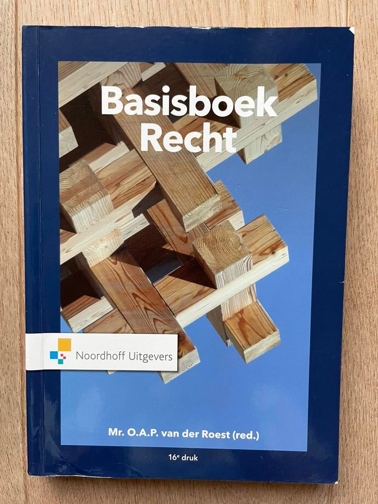 Basisboek Recht ISBN 9789001899684, Ophalen of Verzenden, Alpha, Zo goed als nieuw, HBO