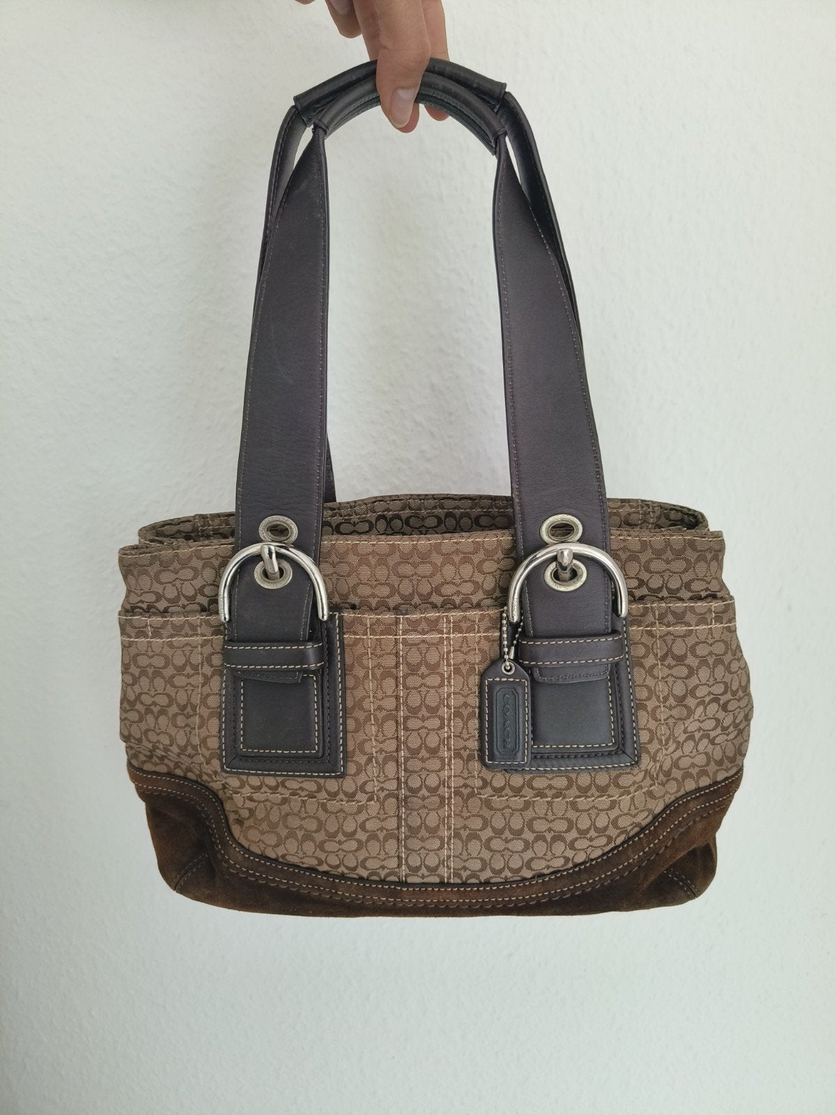 y2k coach tas, Ophalen of Verzenden, Gebruikt, Bruin, Handtas