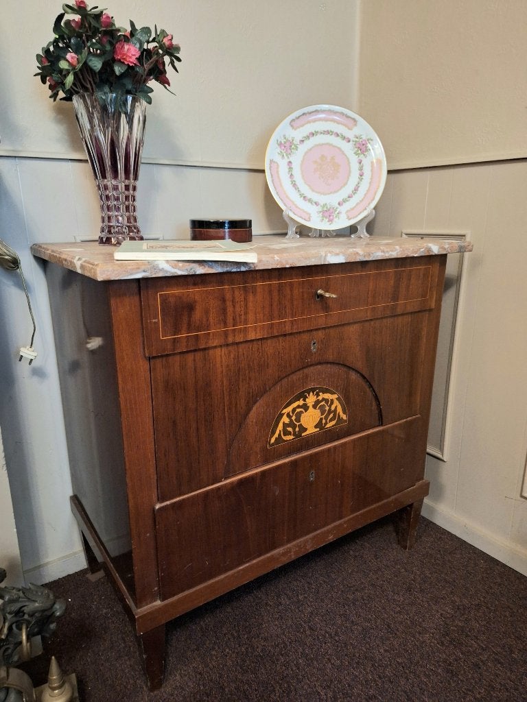 commode met marmer blad, Ophalen