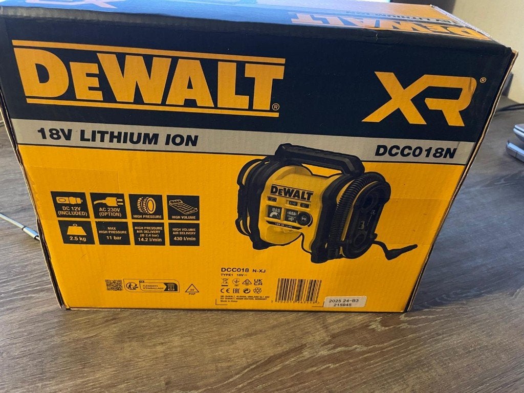 DeWalt DCC018N Accu Compressor/Luchtpomp nieuw, 10 bar of meer, Nieuw, Ophalen of Verzenden, Minder dan 200 liter/min