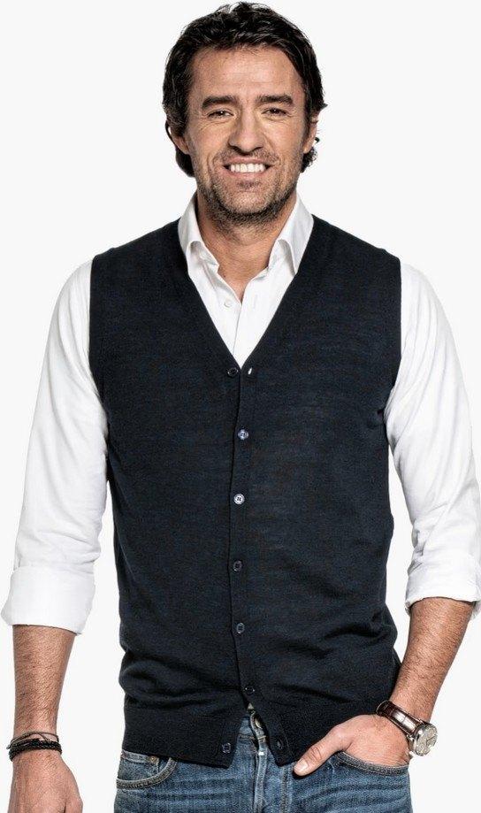 Joe Merino - gilet - XXL - donkerblauw - als nieuw, Kleding | Heren, Truien en Vesten, Blauw, Joe Merino, Overige maten, Ophalen of Verzenden