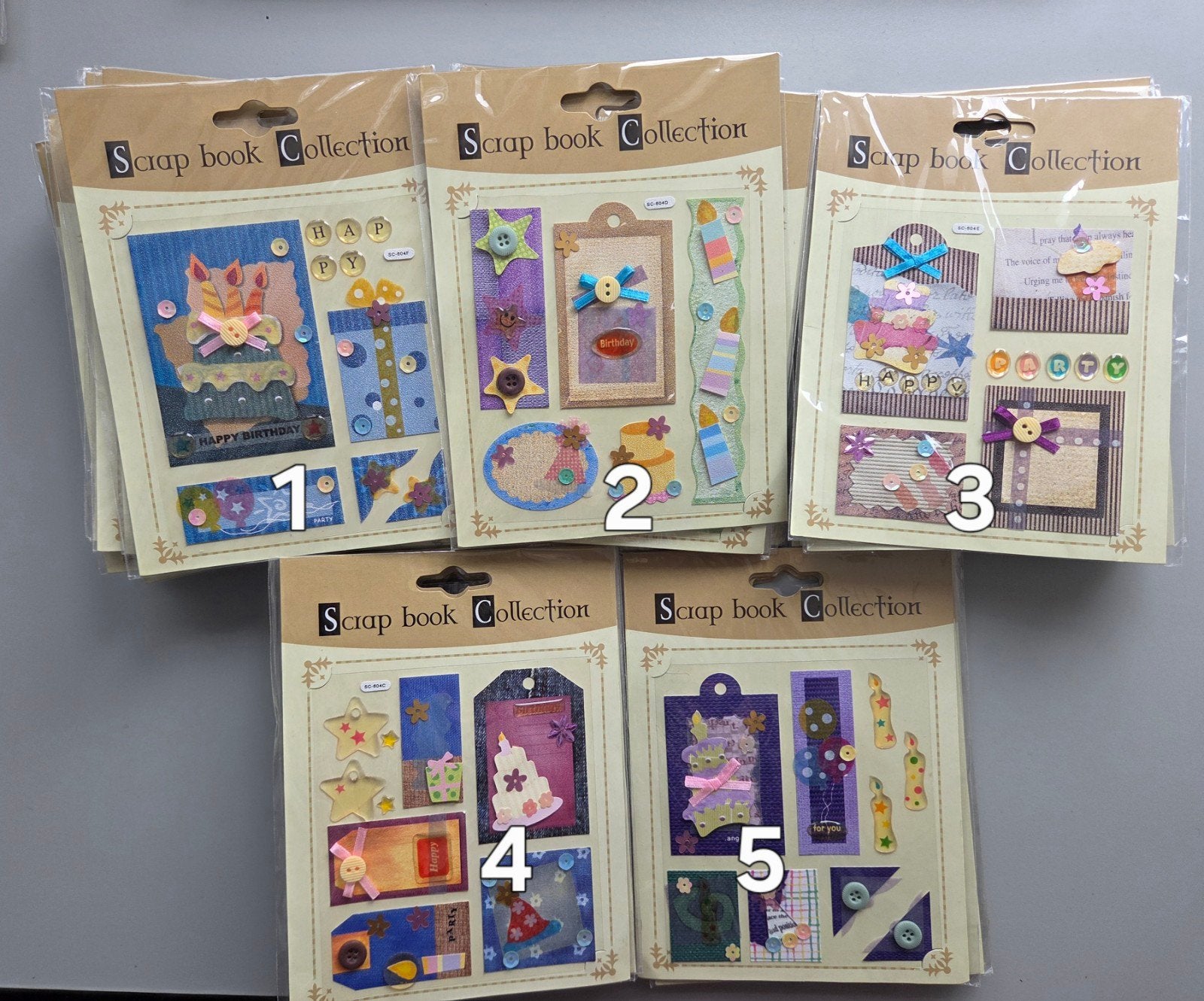 Scrap book set verjaardag, Ophalen, Nieuw, Overige thema's
