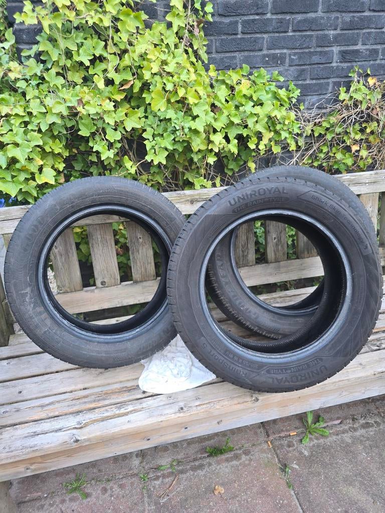 4x Zomerbanden 205/55 R16 (Uniroyal & Goodyear), Ophalen of Verzenden, Gebruikt