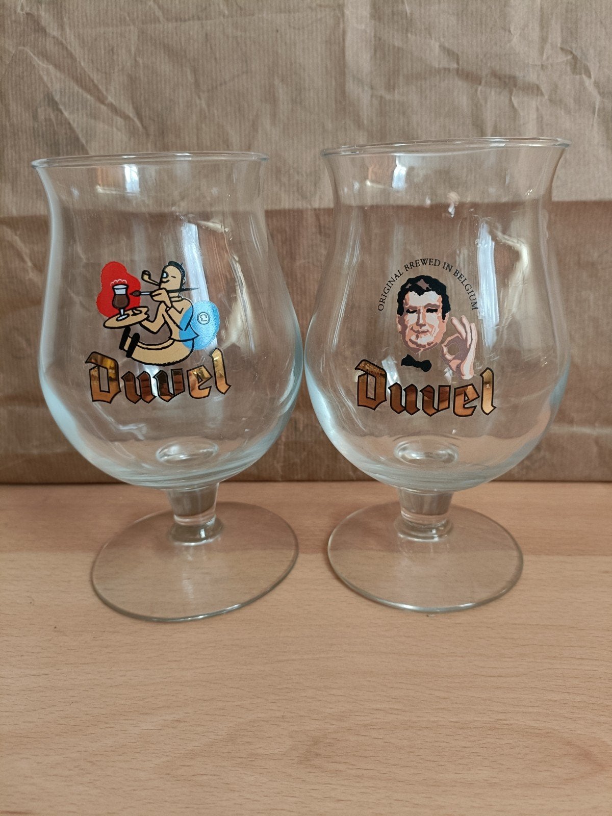 Set van 2 Duvel bierglazen, Verzamelen, Ophalen of Verzenden, Zo goed als nieuw