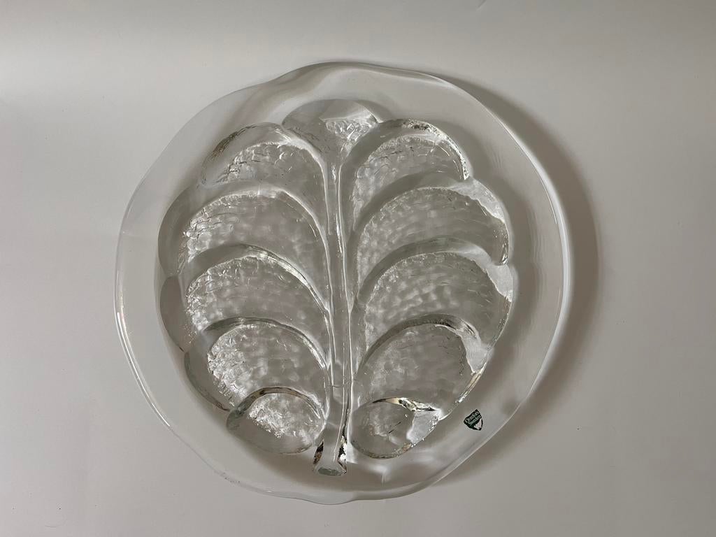 Grote glazen schaal/bord 'Eden' van Orrefors, Antiek en Kunst, Ophalen of Verzenden