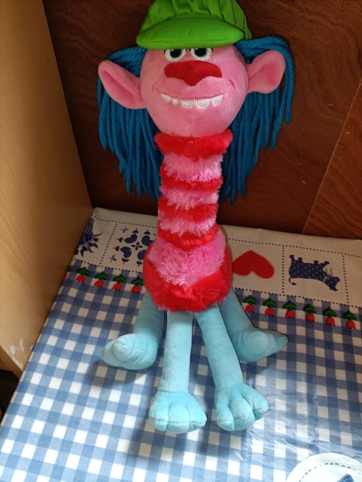 Cooper Trolls knuffel Dreamworks 38 cm groot, Ophalen of Verzenden, Zo goed als nieuw, Overige typen