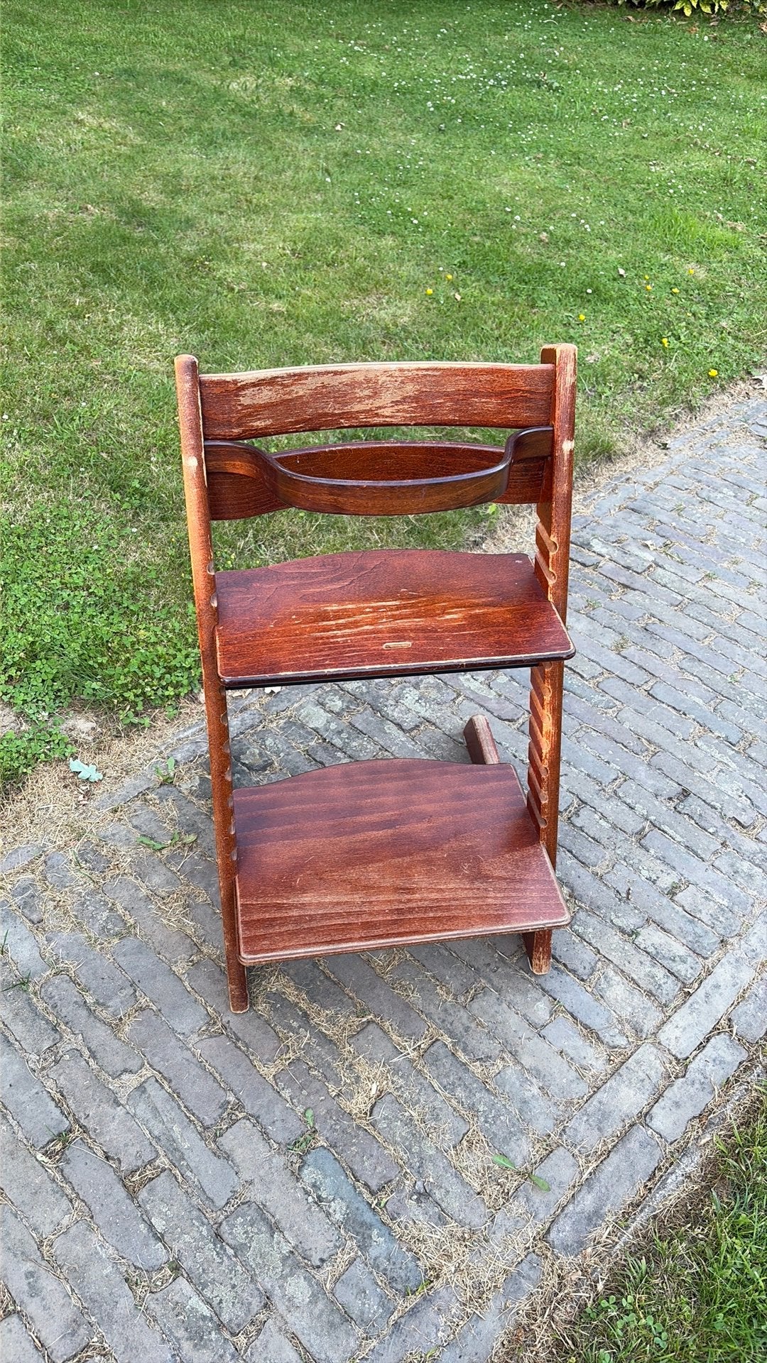 Bruine Stokke Tripp Trapp stoel, Ophalen, Gebruikt, Meegroeistoel