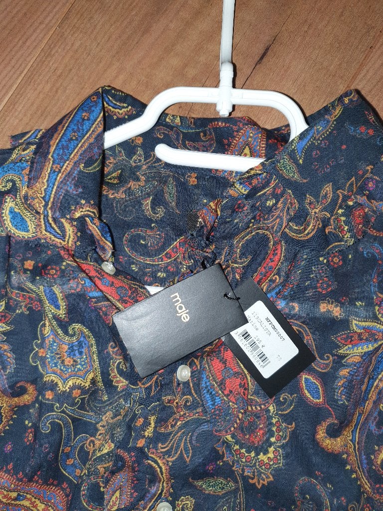 Blouse merk Maje maat 0 (S)  100% cotton, Kleding | Dames, Ophalen, Overige kleuren, Nieuw, Maje