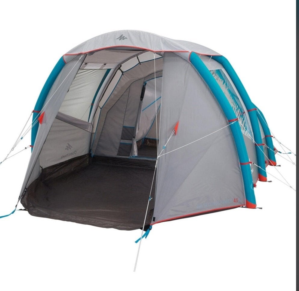 Quechua Air Seconds Family 4.1 XL opblaasbare tent, Ophalen, Zo goed als nieuw, Tot en met 4