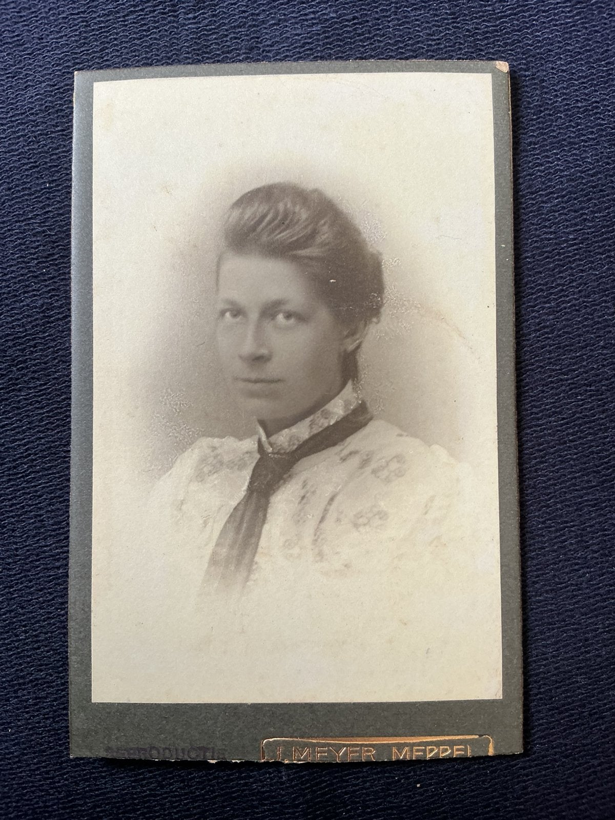 CDV, Vrouw, J. MEIJER, MEPPEL, Carte de Visite, Verzamelen, Verzenden, Voor 1940, Gebruikt, Foto