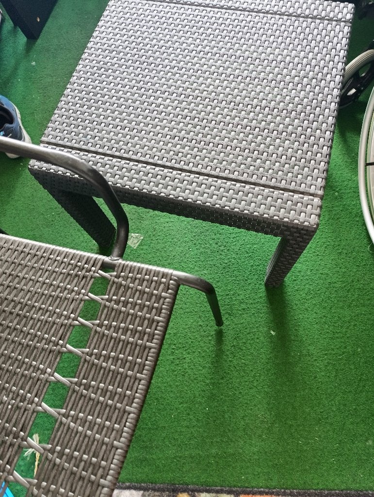 Ikea tuinstoel met tafel, Ophalen, Zo goed als nieuw, Wicker