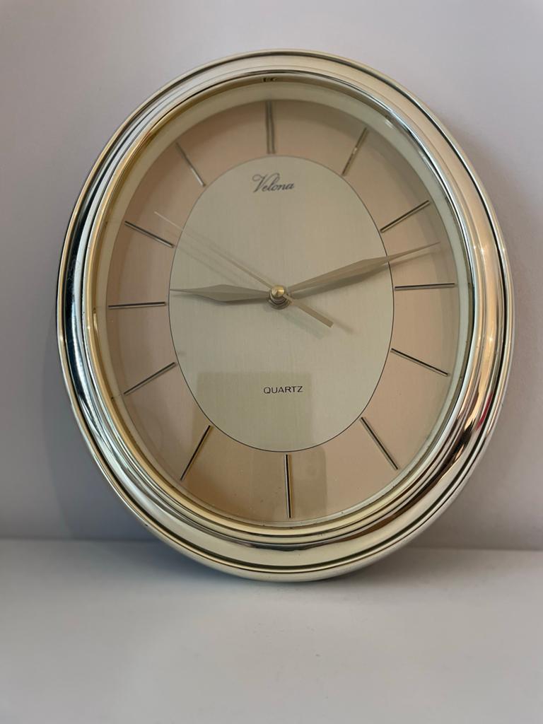 Vintage Velona Quartz Wandklok - Retro Jaren 70/80, Antiek en Kunst, Antiek | Klokken, Ophalen of Verzenden