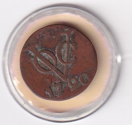 VOC Duit Utrecht 1790 in mindere kwaliteit, Verzenden, Vóór koninkrijk, Overige waardes, Losse munt