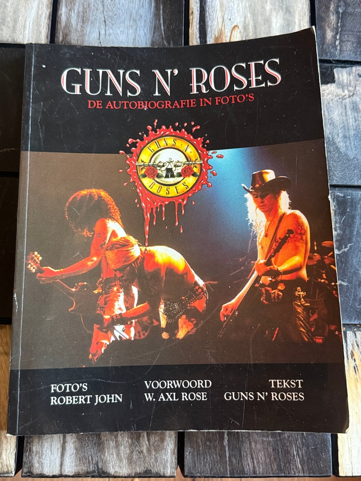 Guns N' Roses boek en 3 kaarten - De Autobiografie in Foto's, Ophalen, Gelezen, Artiest