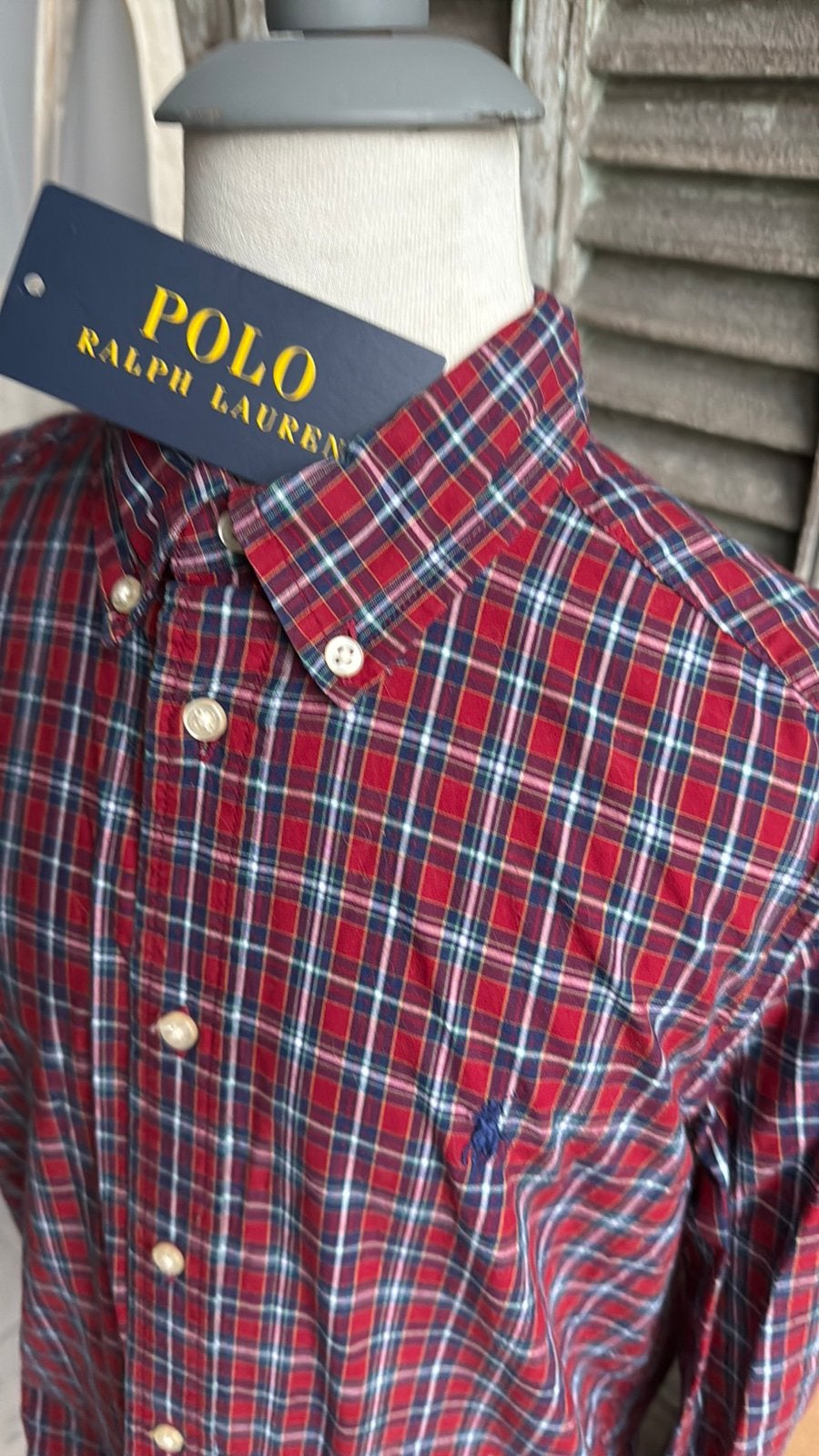 Schitterend RALPH LAUREN overhemd/shirt size 7 (maat 122), Overhemd of Blouse, Ophalen of Verzenden, Zo goed als nieuw, Polo Ralph Lauren