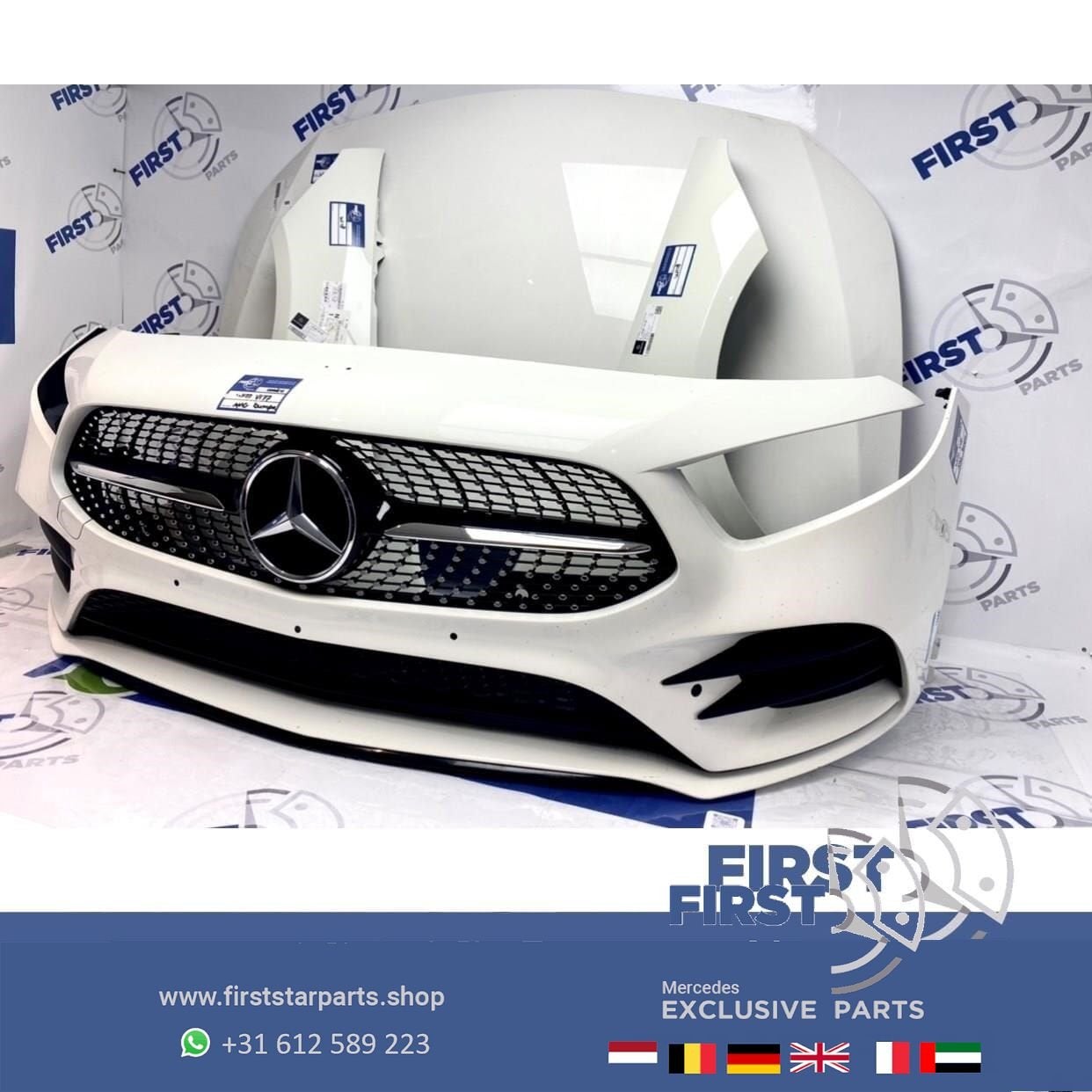 2020 W177 V177 AMG LINE VOORKOP WIT Mercedes A Klasse 2018-2, Gebruikt, -, Voor, Ophalen of Verzenden