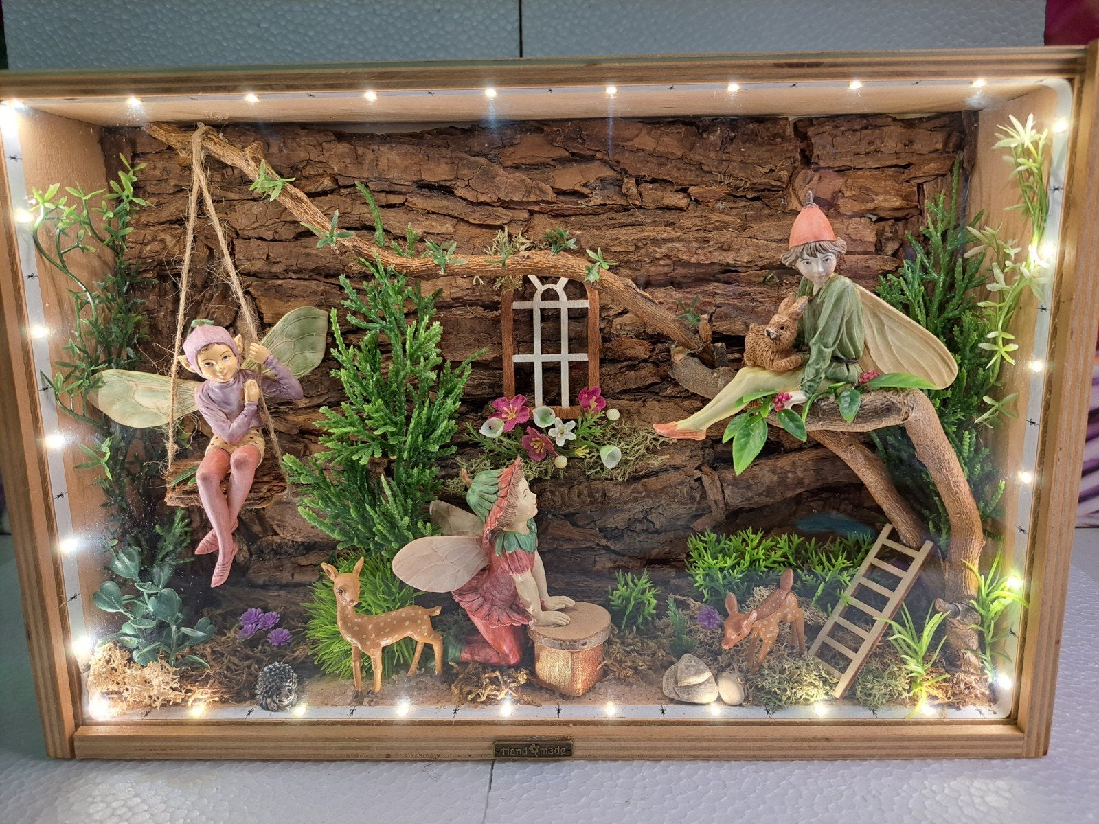 kijkkast flowerfairy's, Ophalen of Verzenden