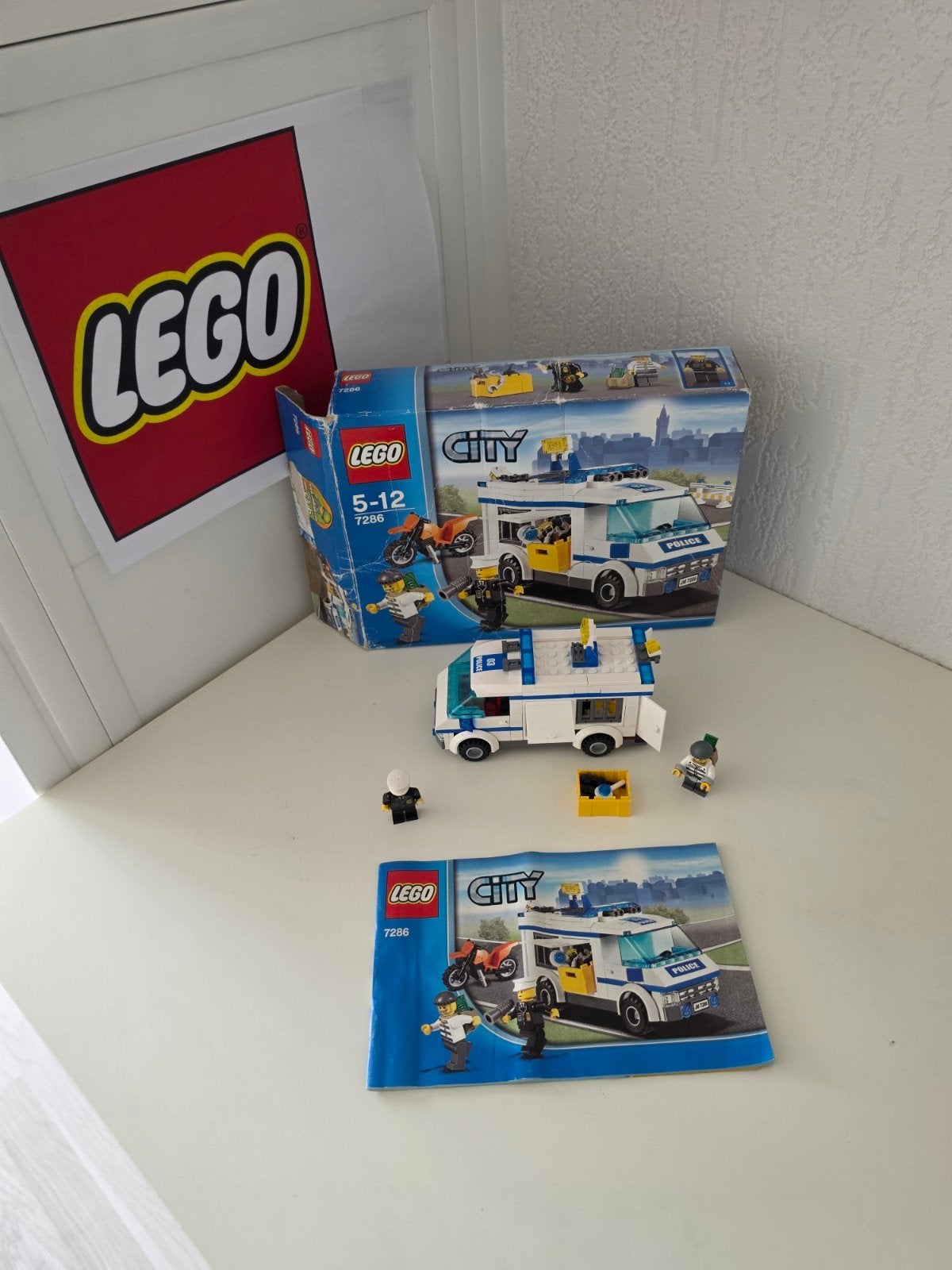 Lego City Boevenwagen 7286 met instructies en doos, Inclusief instructies, Lego, Ophalen of Verzenden, Complete set