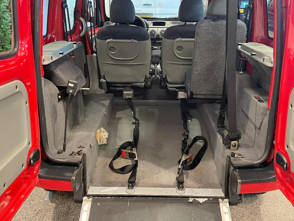 Renault Kangoo Rolstoelauto Automaat 3+1, Auto's, Renault, Automaat, Stof, Gebruikt, Zwart