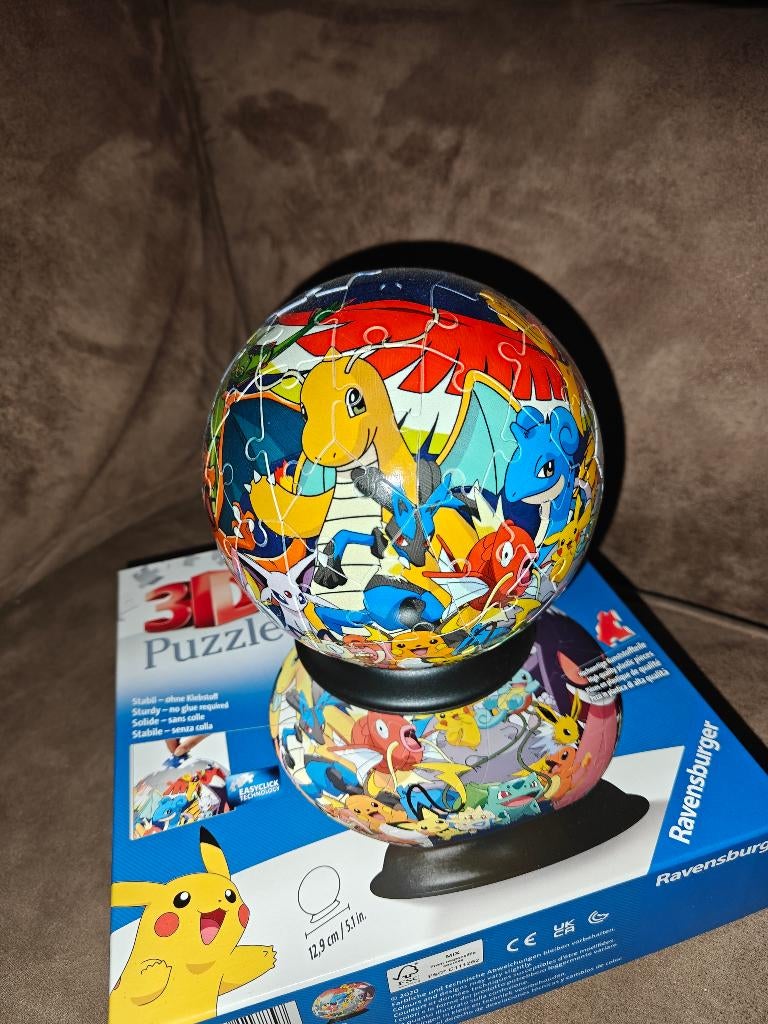 Pokémon puzzelbal, Ophalen of Verzenden, Meer dan 50 stukjes, Zo goed als nieuw, 6 jaar of ouder