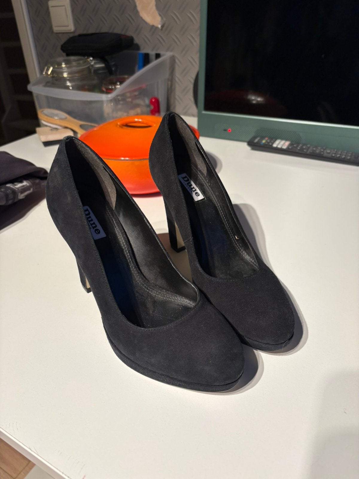 Dune london hakken pumps zwart 39, Kleding | Dames, Ophalen of Verzenden, Zo goed als nieuw, Zwart