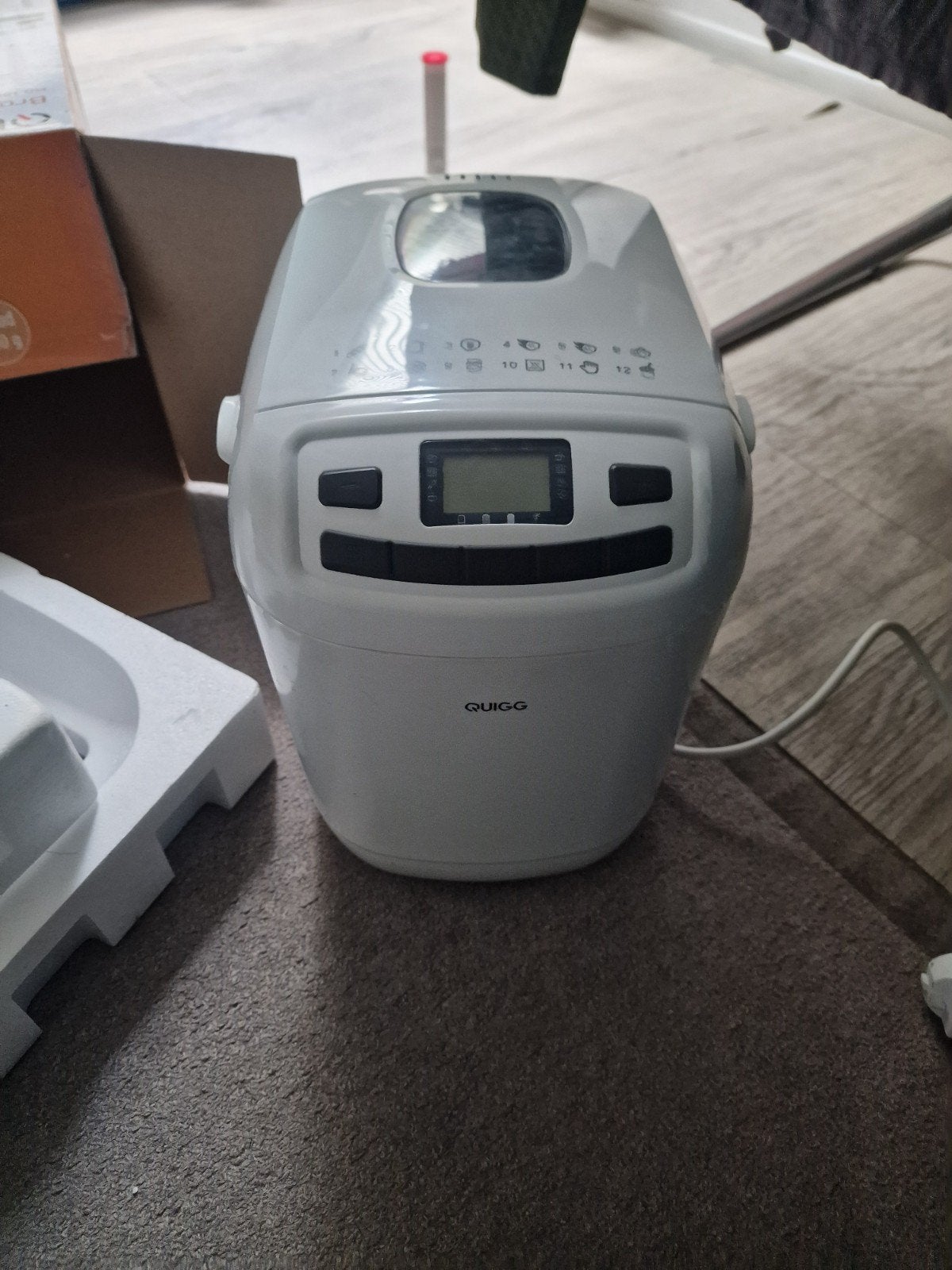 Quigg Broodbakmachine MD 18636 - Nieuw in doos, Met timer, Meer dan 10 programma's, 800 tot 1200 gram deeg, Nieuw