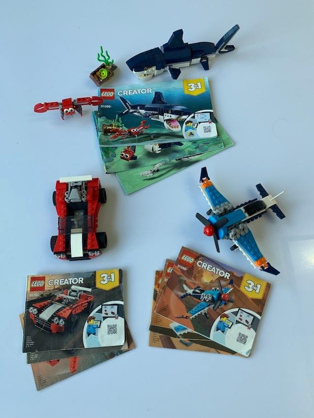 Lego Creator 3 Sets, Gebruikt, Compleet, Lego, Ophalen of Verzenden