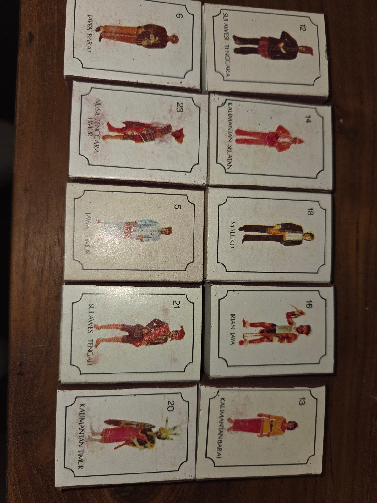 10 vintage Kangaroo luciferdoosjes Indonesië – klederdracht, Verzamelen, Ophalen of Verzenden, Gebruikt