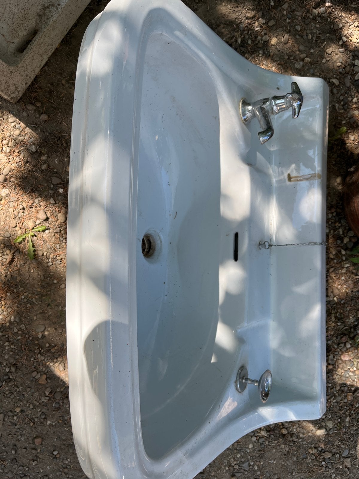 2x Klassieke fontein, wit, 55x52 cm, gratis af te halen, Ophalen, Gebruikt, Wastafel