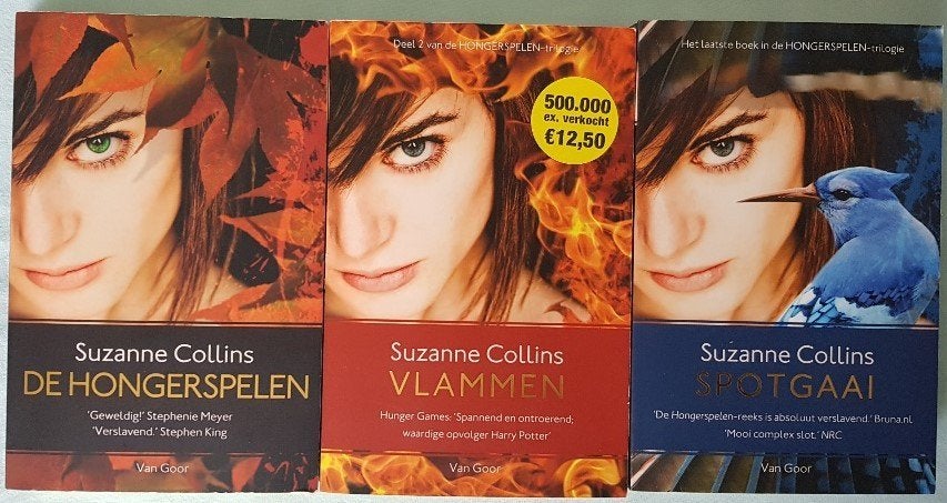 Trilogie De hongerspelen - 3 delen - Suzanne Collins - IGST, Boeken, Ophalen of Verzenden, Gelezen, Suzanne Collins