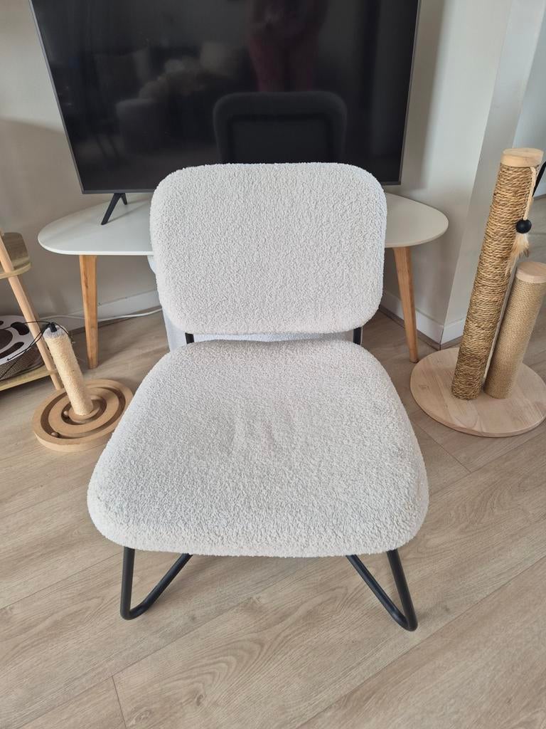 Leuke Bouclé stoel, Ophalen, Gebruikt, Minder dan 75 cm, Stof