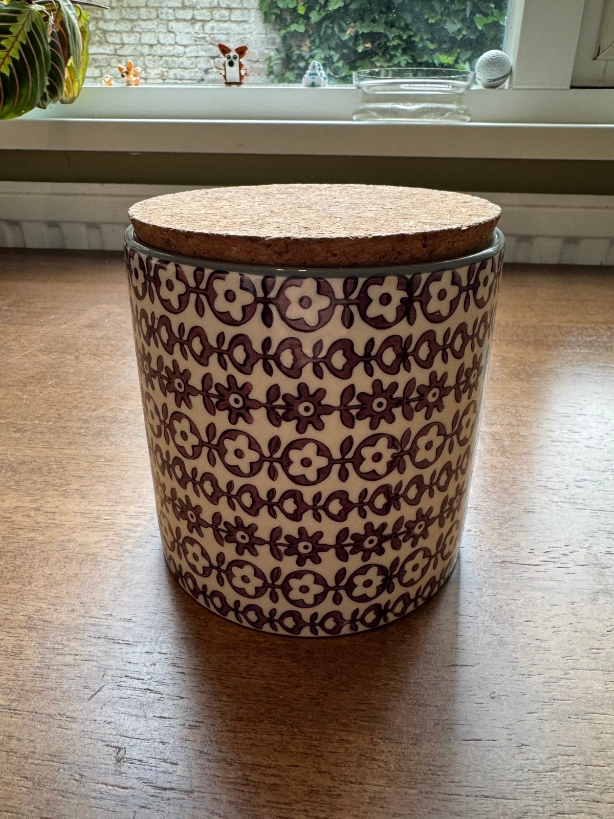 Leuke pot Bloomingville, kurken dop, Paars, Ophalen of Verzenden, Zo goed als nieuw, Voorraadpot