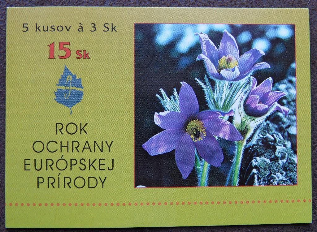 Postzegelboekje Slowakije – Bloemen wildemanskruid, Ophalen of Verzenden, Overige landen, Postfris