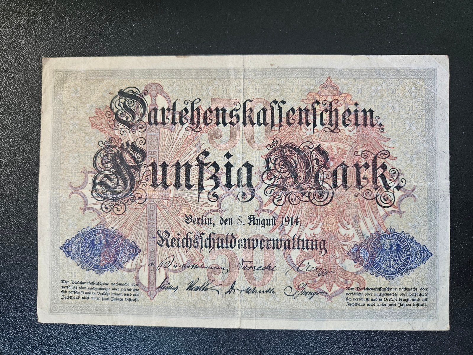 Duitsland pick 49a 1914        3, Ophalen of Verzenden, Duitsland, Los biljet